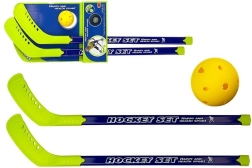 Otroški set za floorball z zelenimi palicami in žogico