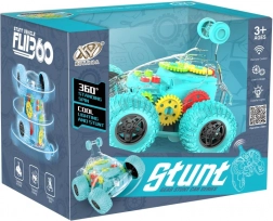 RC avto prozorno zeleno kaskadersko z LED in zvokom