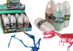 odpiranje dinozavrovih jajc s kristaliziranimi figuricami