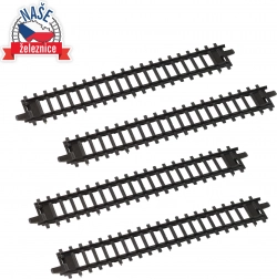 Ravne tire za otroške vlakce – komplet 4 kosov