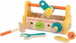 Lesena škatla z orodjem za male mojstre