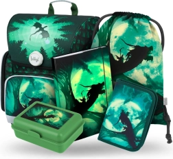 Šolski set Zmaj Baagl: Torba, Peresnica, Vrečka, Mapa in Škatla za Malico