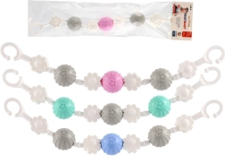 Viseča igračka za voziček s cvetovi in kroglicami