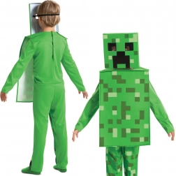 kostum creeper za otroke 4–6 let iz igre minecraft