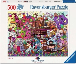 Ravensburger sestavljanka USA Jigsaw Nationals: Sladko igrišče (500 kosov)