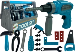 Komplet škatel za orodje Žaga Vrtalnik Modra