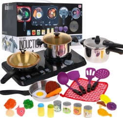 Interaktivni komplet za kuhanje + gorilniki z zvokom in svetlobo - 32 delov