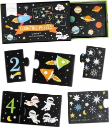 Prireditveni puzzle za štetje – samorogi – Vesolje