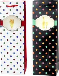 Darilna vrečka za vino s pikami 35 × 12 × 9 cm