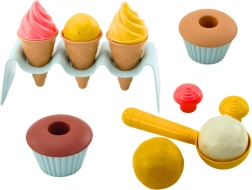 Peščeni komplet vaflji za sladoled Cupcakes Žlička 13 delov