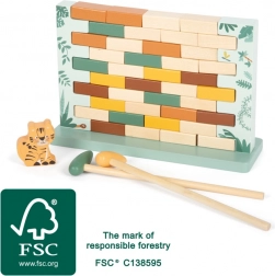 mala foot vratka zid safari – lesena ravnotežna igra