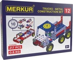 Merkur kovinski konstrukcijski komplet, vlečno vozilo, 217 delov