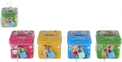 Otroška kovinska hranilnica z ključavnico