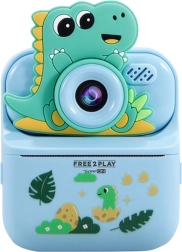 FREEON Free2Play otroški digitalni fotoaparat s takojšnjim tiskanjem Dinosaur