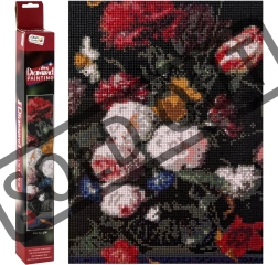 Diamantno slikanje rože 40 × 50 cm