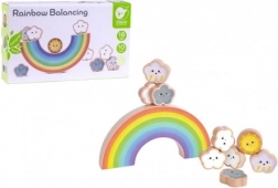 Lesena balansna mavrica z oblaki