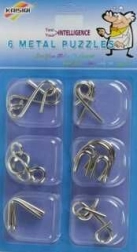 Set šestih kovinskih ugank