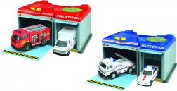 Prenosna postaja z 2 kovinskima avtomobiloma