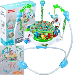 Skakalnik z živalicami modre barve