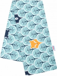 Flanelasta tetra plenica s potiskom New Baby živali v gozdu