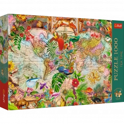 Trefl puzzle Tea Time: Antični zemljevid sveta 1000 koščkov