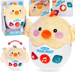 glasbeno nihajoče piščetko z melodijami, lučkami in zvoki