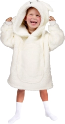 Ogrevana televizijska odeja z kapuco za otroke