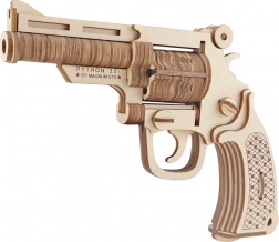 Woodcraft lesene 3D sestavljanke – revolver