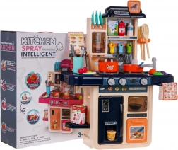 Otroška kuhinjica z osvetlitvijo, zvoki, tekočo vodo in paro, 42 delov