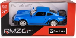 Kovinski model RMZ City PORSCHE 911 Turbo 3.3 1:32 moder s pull-back pogonom