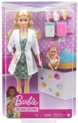Punčka Barbie pediatrinja z dojenčkom