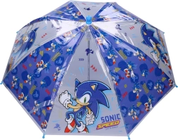 Otroški prosojni dežnik Sonic Rainy Days, moder