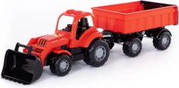 Traktor nakladalnik s prikolico Macher