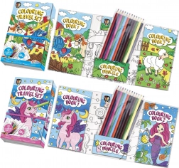 Pobarvanke z 12 barvicami v praktičnem etuiju