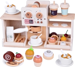 Lesena kavarna – baristični kavni aparat z dodatki