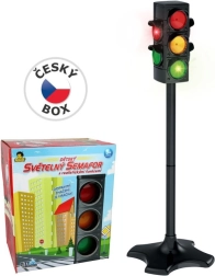 Semafor na baterije z realističnimi funkcijami