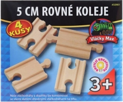Vláčky Max ravni tirni spojniki 5 cm – 4 kosi
