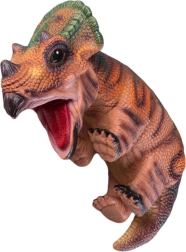 Rjav ročni maňásek dinozavrski mladič 42 cm - 1 kos
