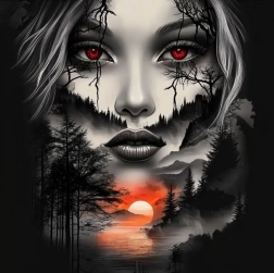 Diamantno slikanje obraz v gorski pokrajini 30 × 40 cm