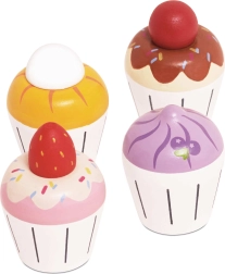 Le Toy Van wooden muffins – set of 4 pcs