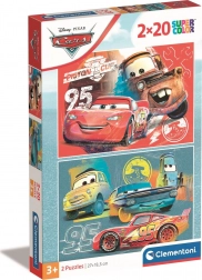 Sestavljanka 2x20 koščkov Cars Disney