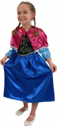 Otroški kostum princesa zimsko kraljestvo Ančka Deluxe – M