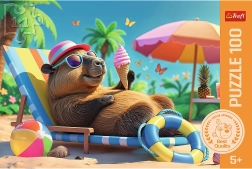Sestavljanka TREFL Kapybara v sproščenem slogu 100 koščkov 5+