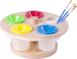 CLASSIC WORLD vrtljiv stojal za barve s kozarčki