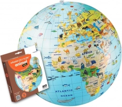 Napenljiva žoga globus 50 cm – živali
