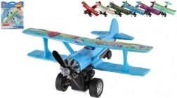 Dvokrilec na vzmetni pogon 10 × 11 cm, kov/plast – mešanica barv