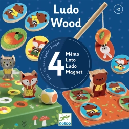 Djeco komplet 4 iger Ludo Wood