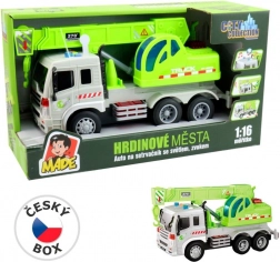 Avto dvigalo na vztrajnik s svetlobo in zvokom