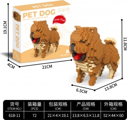 Gradbeni set Chow Chow s 800 kosi