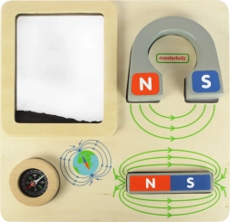 Masterkidz magnetna izobraževalna tabla s kompasom Montessori